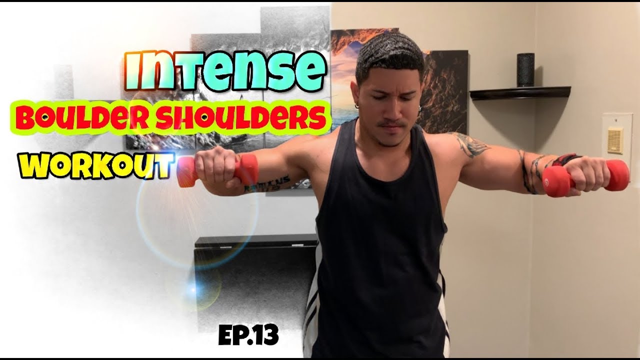 Intense 5 Minute Dumbbell Shoulder Workout - YouTube