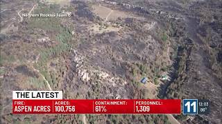 Aspen Acres Fire update 7/20, Noon
