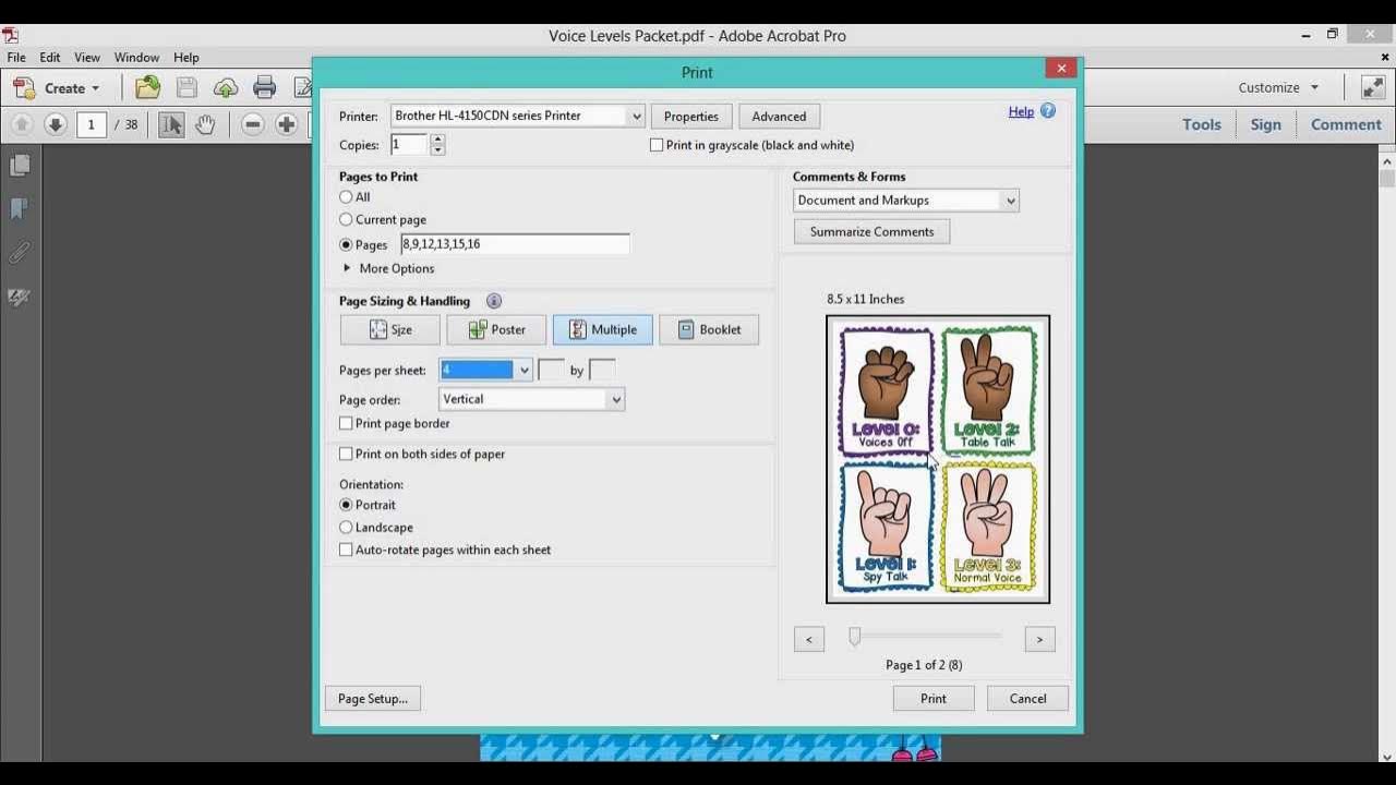 How to Adjust PDF Print Settings YouTube