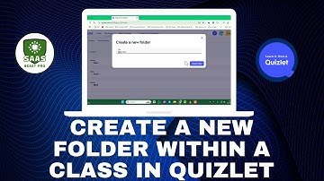 How to Create a New Folder Within a Class in Quizlet