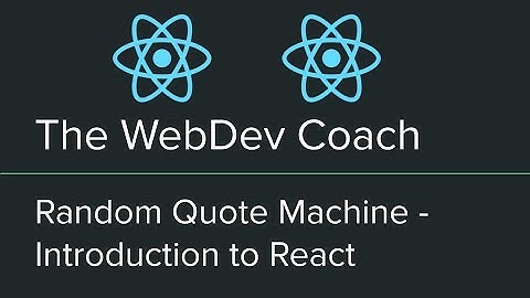 Start with Basic React - FreeCodeCamp - Random Quote Machine 01 - React