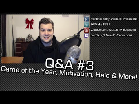 Q&A #3 - Best Games, Motivation, Halo 3, Collectibles, Reviews & More! #AskMaka - YouTube