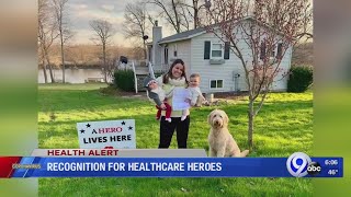 A sign of appreciation for healthcare heroes
