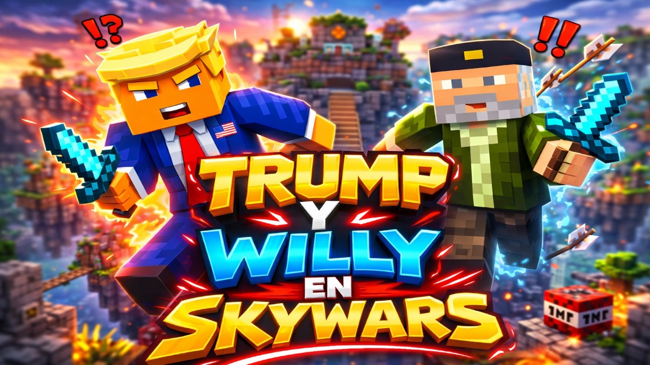 Encontramos a TRUMP en SKYWARS y BATALLA epica con 