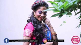 Modern Bengali Reception Look Moumita Dutta Roy Bodhusaj