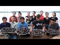 Amazing cooking 50kg snails curry in my village - Amazing video