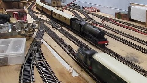 Buckland Junction Loft Model Railway 53. Main Line Open To Rail Traffic. B17 & Terrier Steam onwards