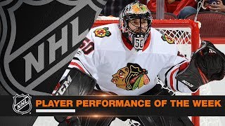 Corey Crawford stands on his head for the Hawks, posting back-to-back shutouts