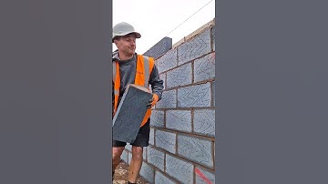 Laying blocks to a line. #construction #bricklayer #work #tips