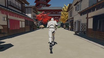 Old Japanese Town Unreal Engine 3D Asset. Check with Third Person Character