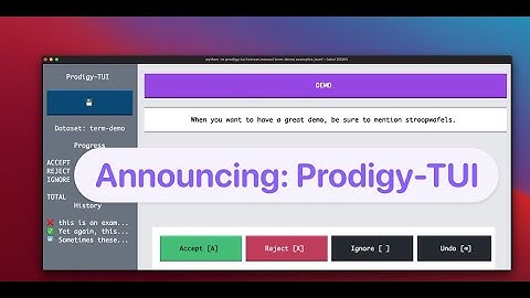 Prodigy-TUI: Announcement + Demo