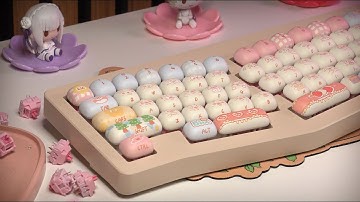 Mushroom-shaped Keycaps 🍄 | Akko MOG Piggy Party, MZ Y1X, Monka Alice67