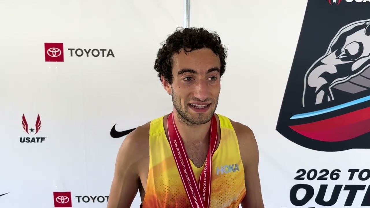 Nathan Mountain Shares Advice From Evan Jager Before Winning 3k Steeple at USA Outdoor Champs