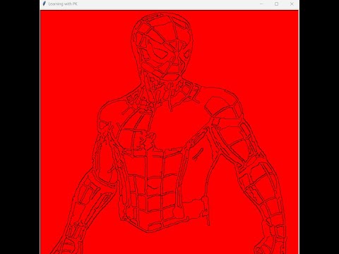 Images of Spider Man Drawing In Python