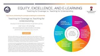 Famous Equity, Excellence, and E-learning Webinar Series. Session 2 Profile