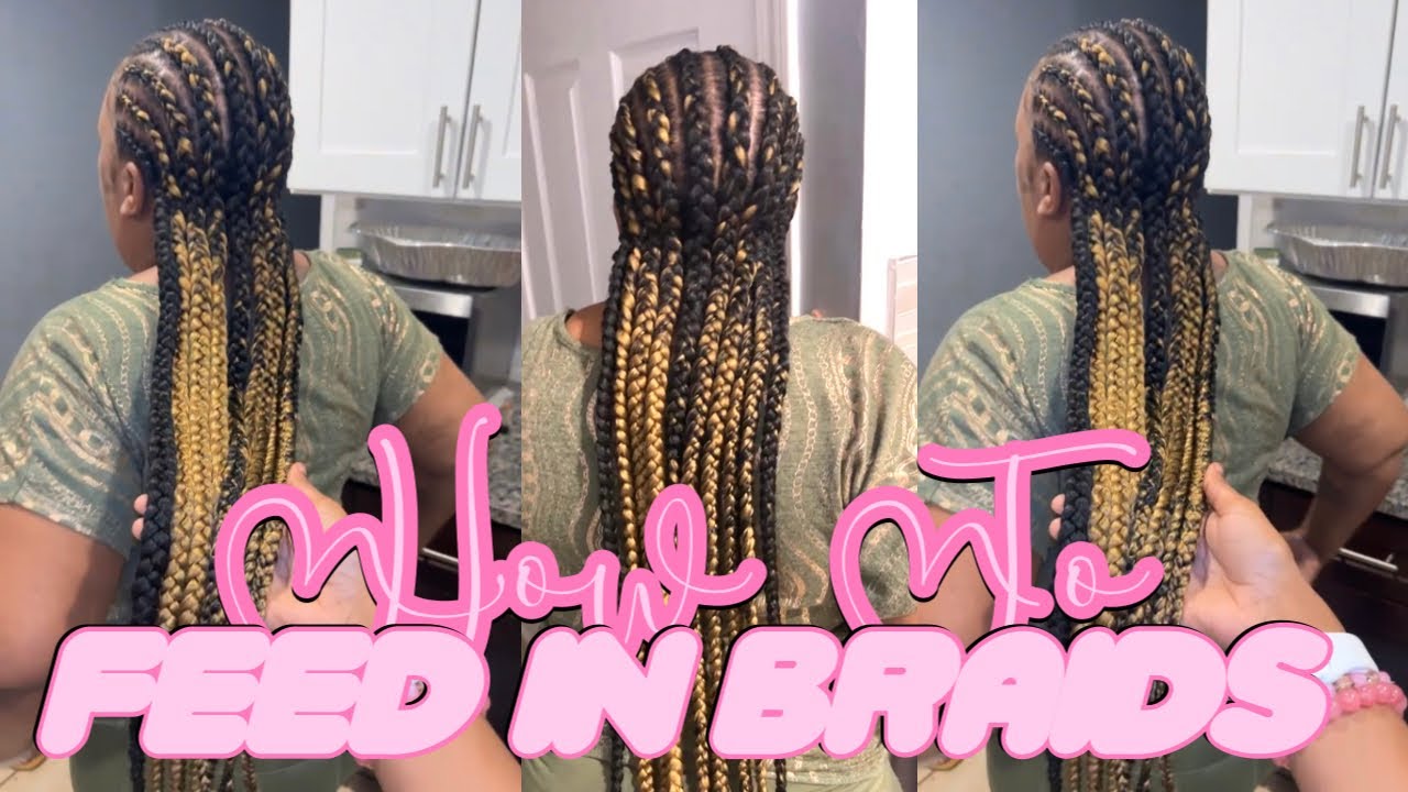 HOW TO DO 10 FEED IN BRAIDS FOR BEGINNERS |