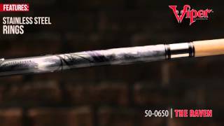 Viper Underground Raven Pool Cue: Adjustable-Weight Maple Cue Stick