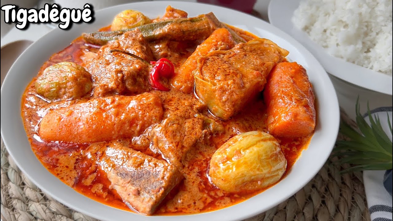 MA RECETTE DE LA SAUCE ARACHIDE ÉPAISSE AUX LÉGUMES tigadêguê