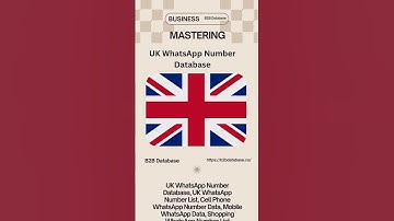 UK WhatsApp Number Database | B2B Database