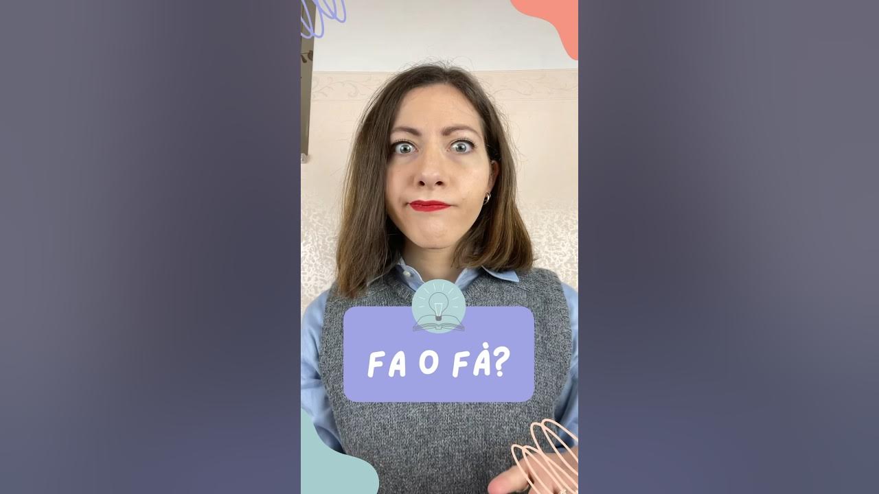 Come Si Fa Come Si Fa FA o FÀ: Come si scrive in italiano? Lezione di ORTOGRAFIA | Corso di