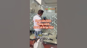 Khóa vân tay cửa kính GL40N – nhỏ gọn, an toàn, tiện lợi cho văn phòng hiện đại| Thế Giới Vân Tay