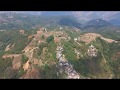 航拍云南大山上的村庄 Aerial view: village on the top of mountains