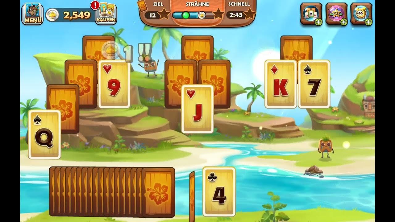 Tiki Solitaire TriPeaks Tri Peaks Levels 1 YouTube