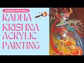 Easy Radhakrishna Acrylic painting | Easy Acrylic Painting | Radhakrishna painting