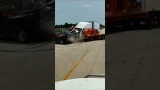 Dashcam captures collision petween pickup truck and tractor-trailer