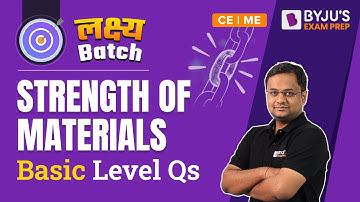 Strength of Materials (SOM) Basic Questions in Hindi for GATE | ESE 2023 & GATE 2023  ME / CE Exam