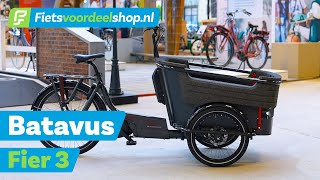 Batavus Fier 3 - Ruime Bakfiets Met 3 Wielen En Bosch Motor