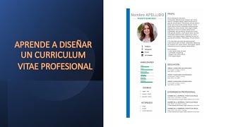 DISEÑO DE CURRICULUM VITAE CON WORD