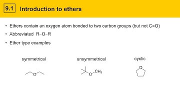 9.1-2 Introducing Alcohols, Ethers, and Epoxides