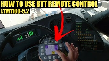 LIEBHERR | BASIC TUTORIAL ON HOW TO USE BTT REMOTE CONTROL  LTM1160-5.2