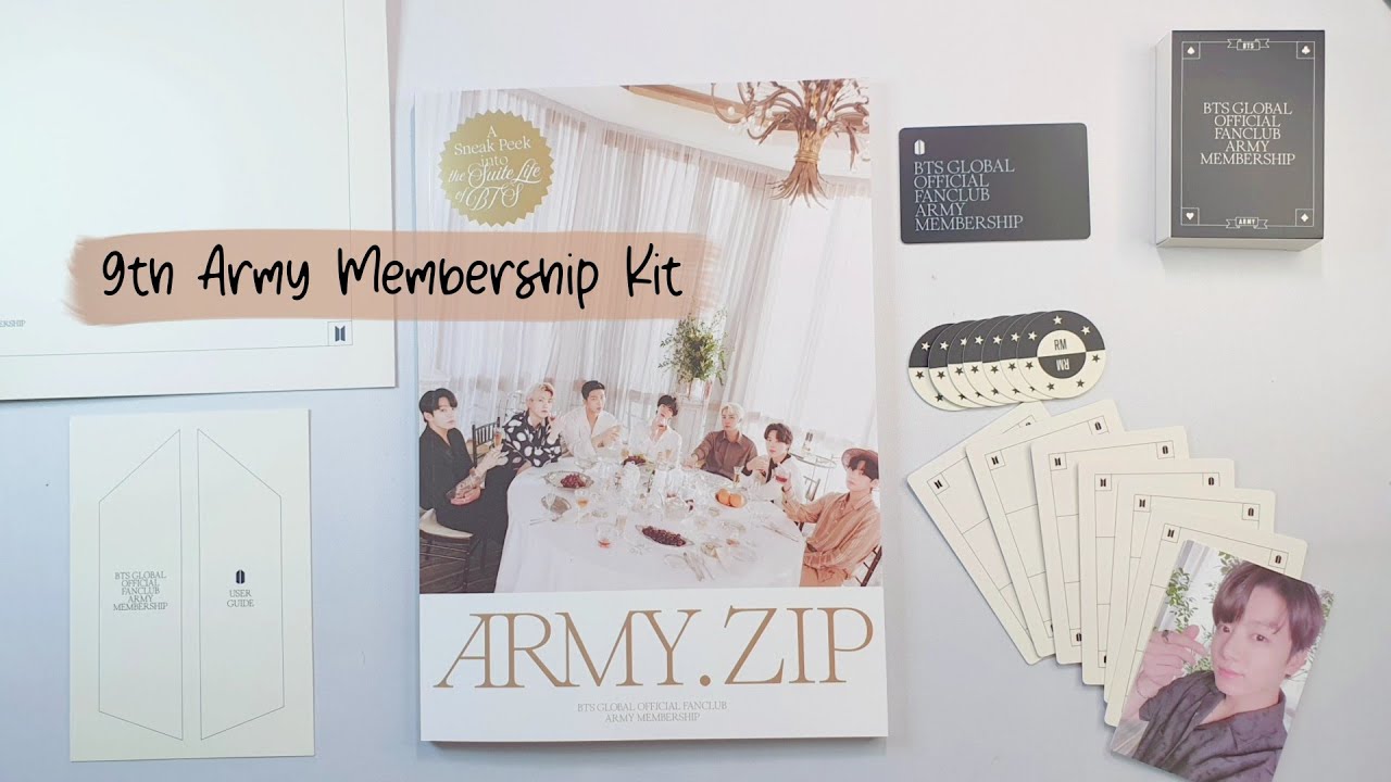 [Unboxing] 9th Army official membership kit |BTS ARMY.ZIP 2023|