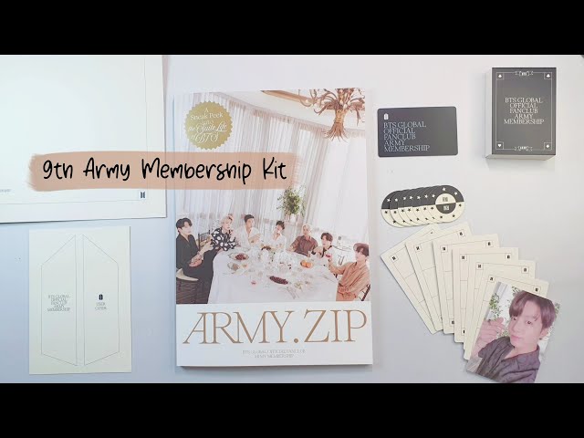 Unboxing] 9th Army official membership kit |BTS ARMY.ZIP 2023