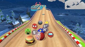 New Update Christmas Going Balls Vs Funny Race 10 All Levels Gameplay Android,iOS Walkthrough
