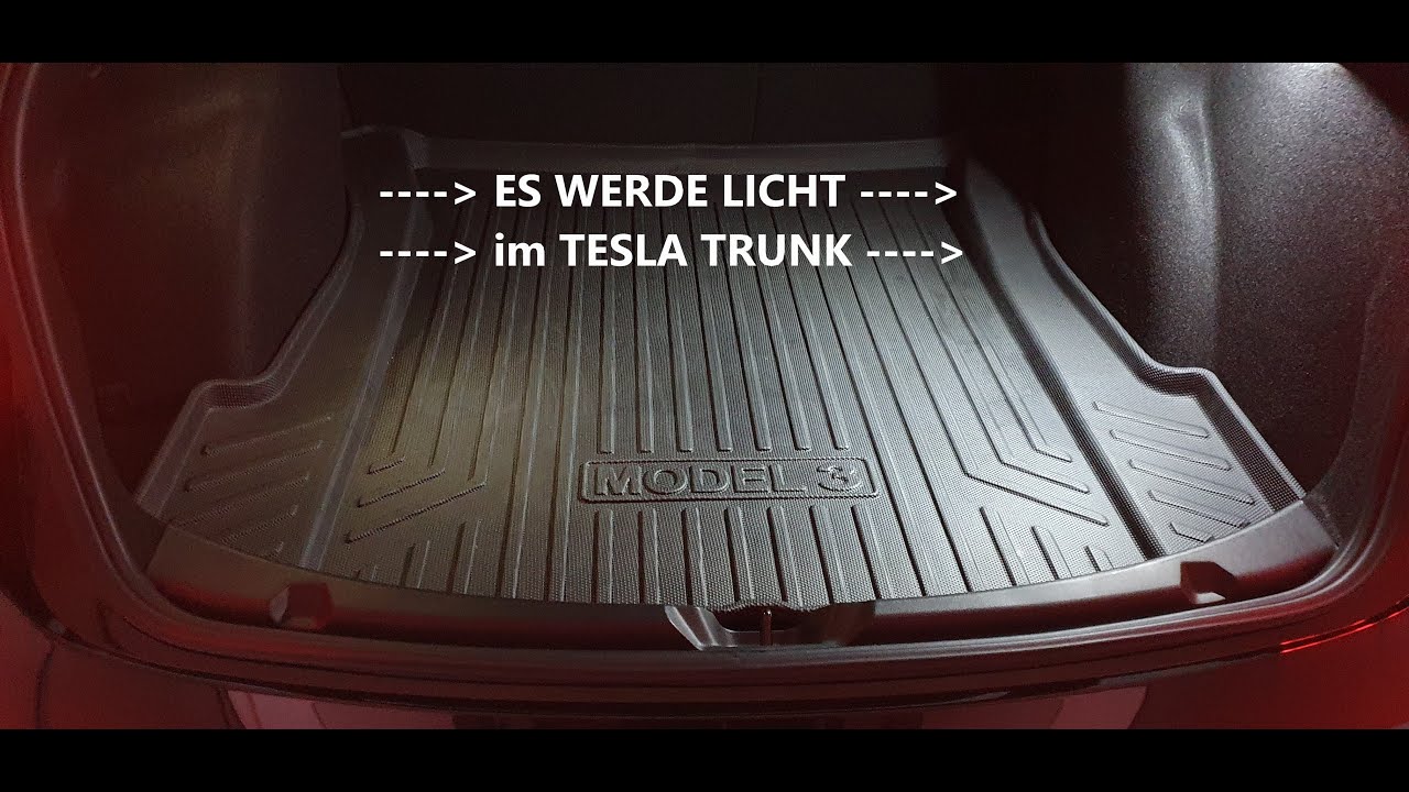 Hellere Kofferraumbeleuchtung im TESLA Model 3 