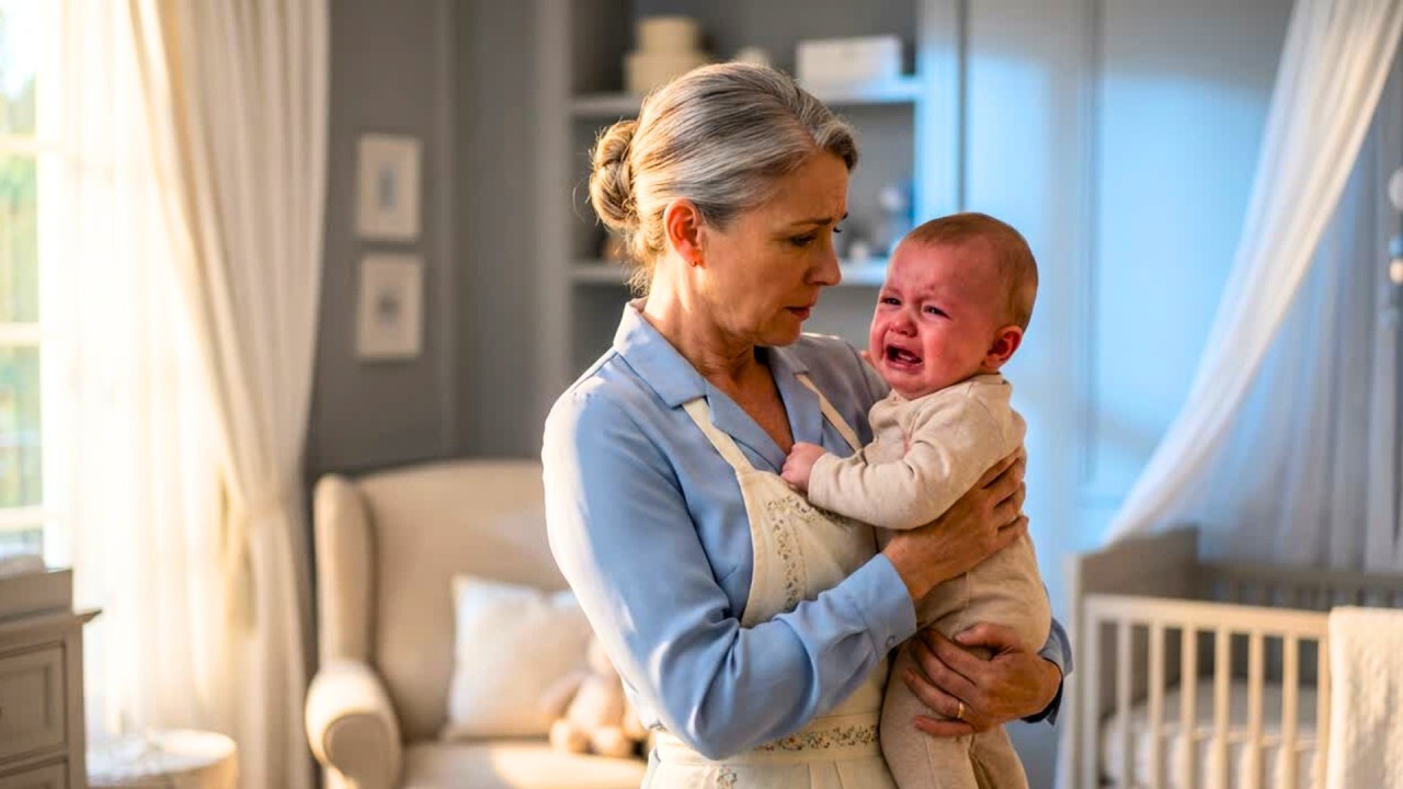 LE BÉBÉ DU MILLIONNAIRE N'ARRÊTAIT PAS DE PLEURER... JUSQU'À SENTIR L'ODEUR DE LA FEMME DE MÉNAGE.