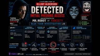 Blue Team Detection Lab | Splunk + Sysmon + Wireshark Investigation (Mr. Robot Simulation)