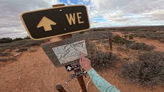 Running lower Porcupine Rim Trail, Moab, Utah