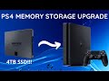 Let's put a 4TB SSD in a PS4 - Hard Drive Replacement / How to Upgrade PS4 HDD