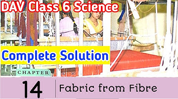 Fabric From Fibre Question Answer | Dav Class 6 Science Chapter 14 |