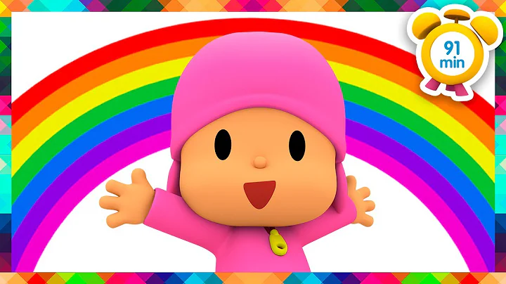 🌈 POCOYO ENGLISH - The Rainbow (Learn the 7 Colors)  91min Full Episodes |VIDEOS &CARTOONS for KIDS