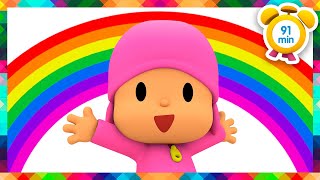 🌈 POCOYO ENGLISH - The Rainbow (Learn the 7 Colors)  91min Full Episodes |VIDEOS &CARTOONS for KIDS