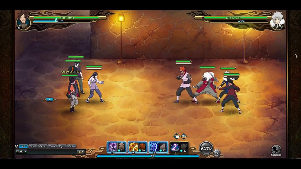 Naruto Online Ninja Exam 120 Fire Main without ningendo