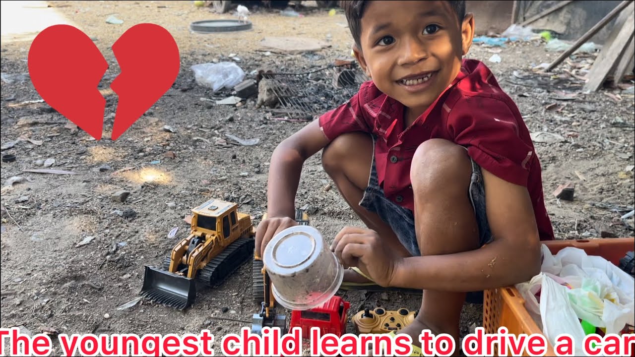The youngest child learns to drive a car. - YouTube