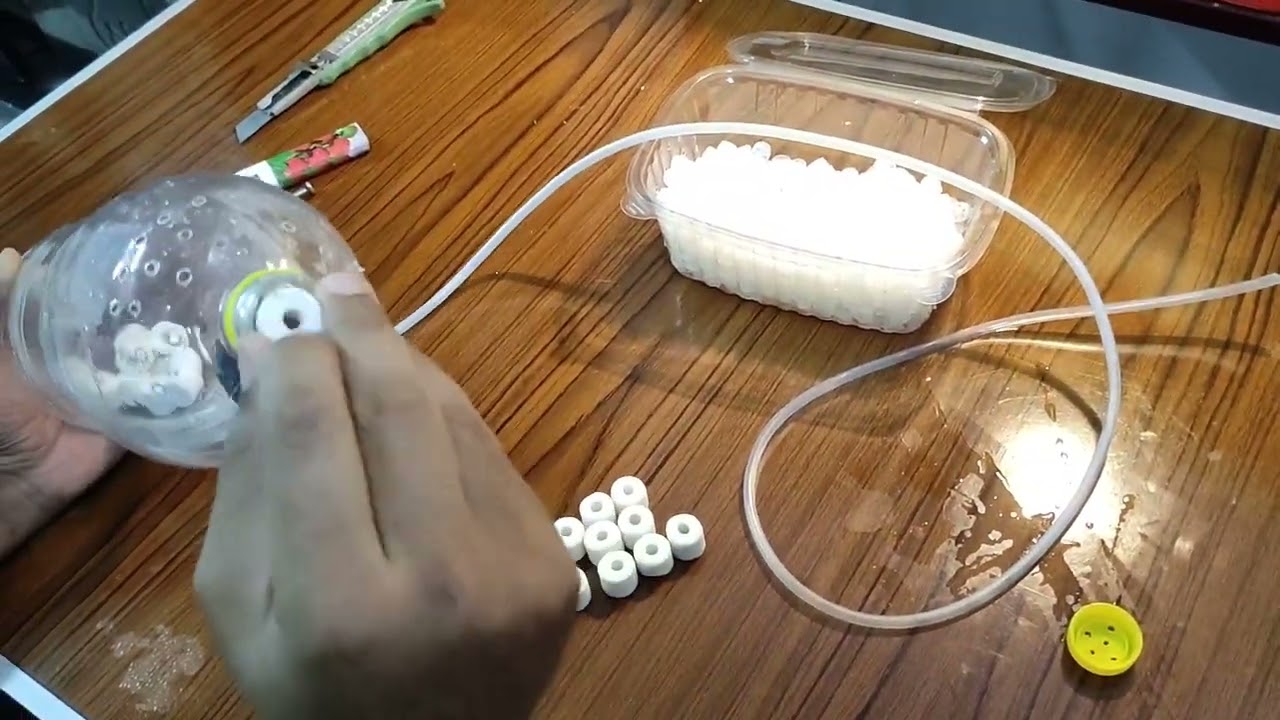 طريقة عمل فلتر k1 لتنقية حوض السمك