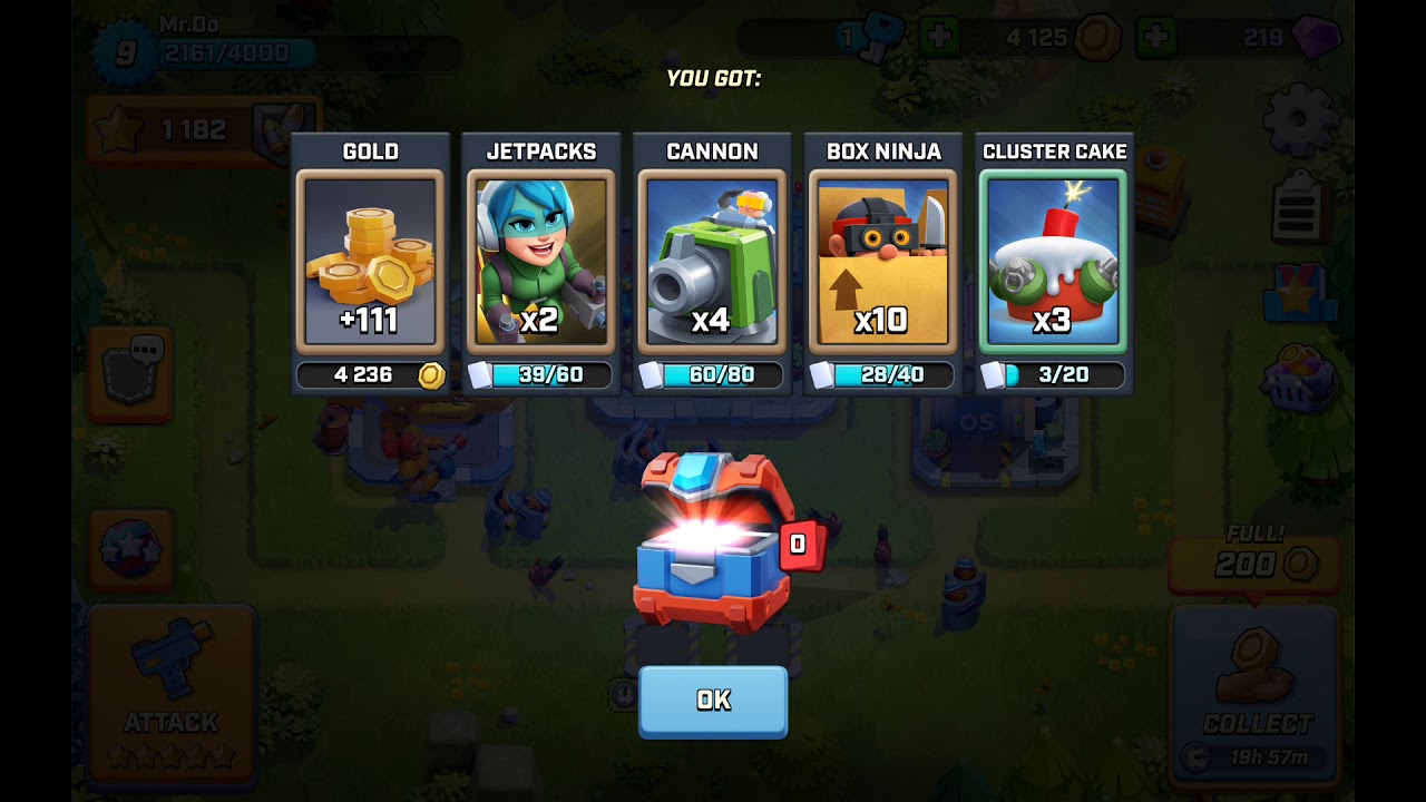 Rush Wars - Defense Box Opening