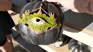 OLD TIME POTTERY Halloween 2023! Decor on shelves! Let's Walkthrough! #halloweendecor